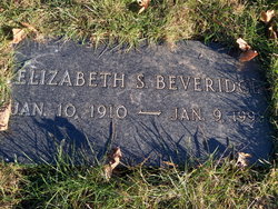 Mrs Elizabeth Lincoln <I>Scaife</I> Beveridge 