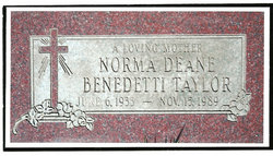 Norma Deane <I>Benedetti</I> Taylor 