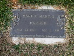 Margie Lee <I>Martin</I> Barber 