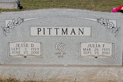 Julia Frances <I>Wheatley</I> Pittman 