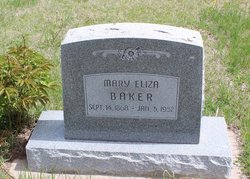 Mary “Eliza” <I>Box</I> Baker 