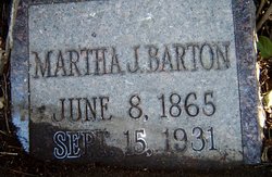 Martha Jane <I>Kellum Dickerson</I> Barton 