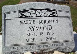 Maggie Marie <I>Bordelon</I> Aymond 