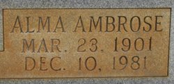 Essie Alma <I>Ambrose</I> Gross 