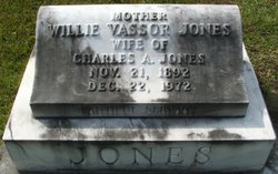Willie Henry <I>Vassor</I> Jones 