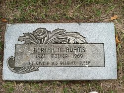 Bertha M. <I>Chambless</I> Adams 