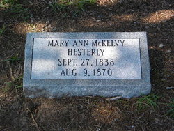 Mary Ann <I>McKelvy</I> Hesterly 