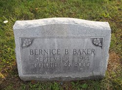 Bernice <I>Bishop</I> Baker 