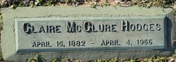 Claire <I>McClure</I> Hodges 