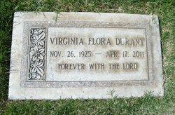 Virginia Flora <I>Mathias</I> Durant 