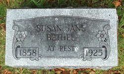 Susan Jane <I>Lanham</I> Bethel 