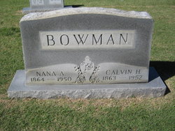 Nancy “Nana” <I>Alexander</I> Bowman 
