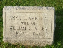 Anna L <I>Amrhein</I> Allen 