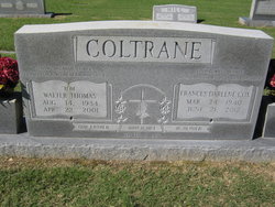 Frances Darlene <I>Cox</I> Coltrane 