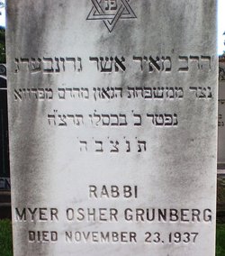 Rabbi Myer Osher Grunberg 