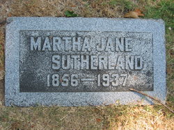 Martha Jane <I>Robinson</I> Sutherland 