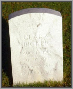 Clara Annette “Sis” <I>Fell</I> Bicker 