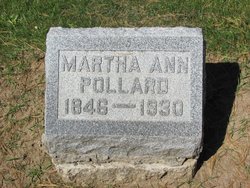 Martha Ann “Mattie” <I>Coghill</I> Pollard 