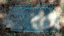 Mary Elizabeth “Mamie” <I>Collins</I> Webber 