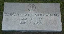 Carolyn <I>Solomon</I> Adams 