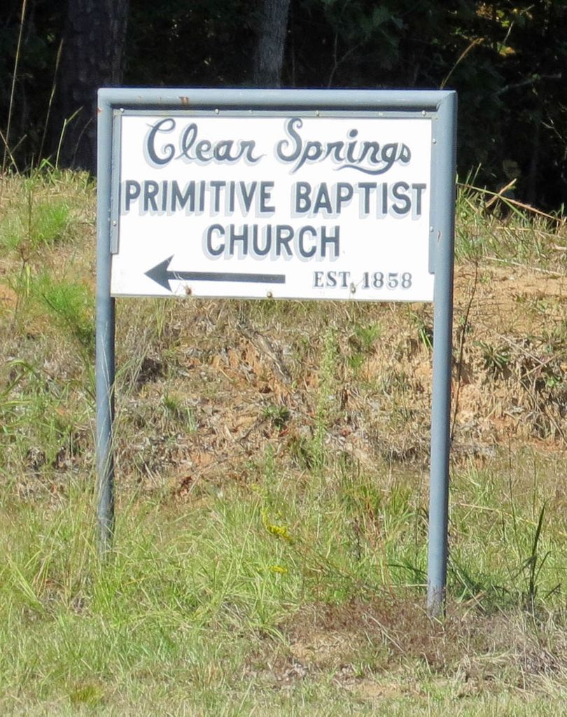 Clear Springs Primitive Baptist Church Cemetery