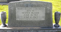 Mary Ellen <I>Coleman</I> Blaine 