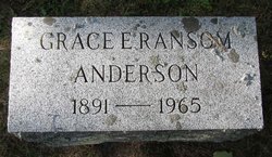 Grace Elizabeth <I>Ransom</I> Anderson 