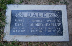 Audrey Ellen <I>Hood</I> Dale 
