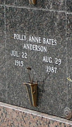 Polly Anne <I>Bates</I> Anderson 
