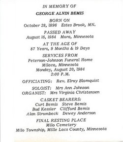 George Alvin Bemis 