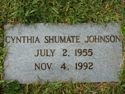 Cynthia <I>Shumate</I> Johnson 