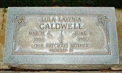 Lula Lavenia <I>Carter</I> Caldwell 