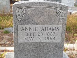Annie <I>Barnes</I> Adams 