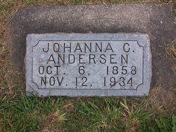 Johanna C <I>Isaacson</I> Andersen 