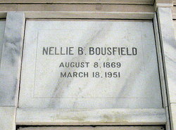 Helen Arlena “Nellie” <I>Belknap</I> Bousfield 