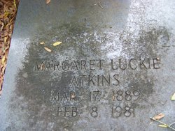 Margaret Dorinda <I>Luckie</I> Atkins 