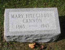 Mary <I>Fitzgibbon</I> Cannon 