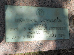 Pvt Monroe “Bill” Lovelace 