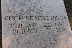 Gertrude Marie <I>Reece</I> Folger 