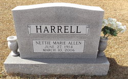 Nettie Marie <I>Allen</I> Harrell 