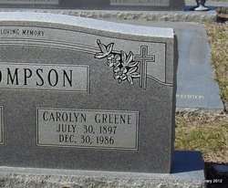 Carolyn <I>Greene</I> Thompson 