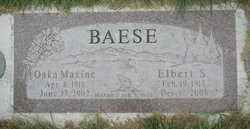 Oaka Maxine <I>Bradley</I> Baese 