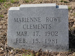 Marienne Davis <I>Rowe</I> Clements 