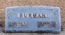 Florence H. <I>Jensen</I> Burman 