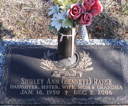 Shirley Ann <I>Bennett</I> Range 