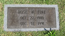 Rosalee “Rose” <I>Webb</I> Fine 