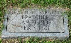 Beatrice <I>Darnell</I> Pratcher 