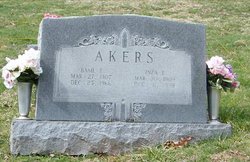 Inza Elter <I>Walker</I> Akers 