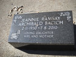 Jeannie Archibald <I>Ramsay</I> Bacich 
