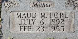 Maude Mattie <I>Fox</I> Fore 